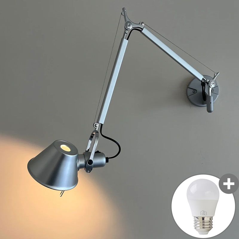 F&SLIGHT 북유럽 회전 관절 벽등 벽조명 실내벽등 (220v 전원연결 겸용)