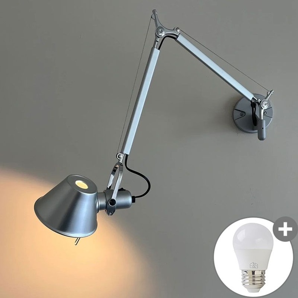 F&SLIGHT 북유럽 회전 관절 벽등 벽조명 실내벽등 (220v 전원연결 겸용)