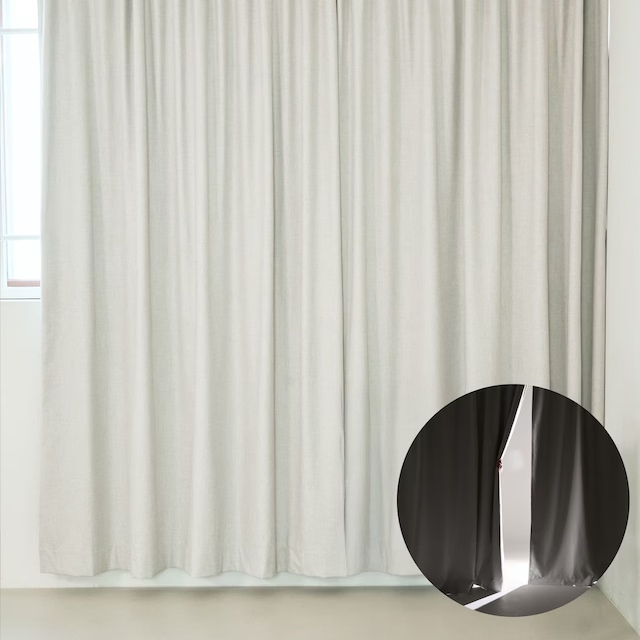오늘의집 layer basic / 100% 완벽차광 암막커튼(1+1), 3colors, 창문형/거실형