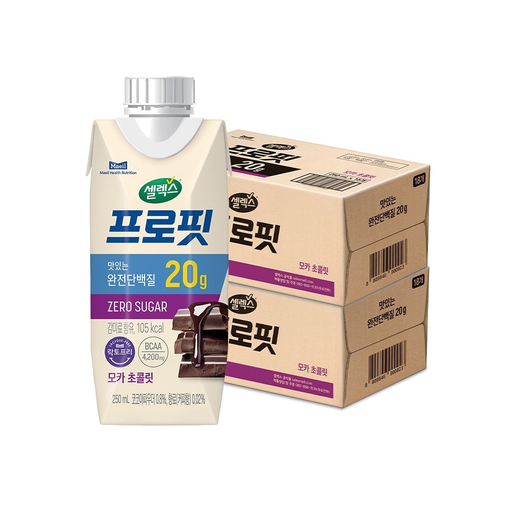 *셀렉스 프로핏 모카 초콜릿 250ml 36팩