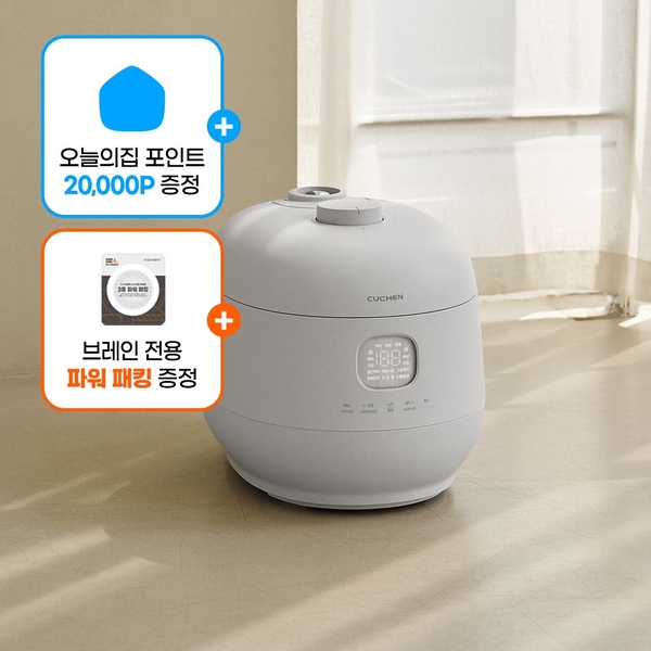 적립2만+패킹증정! 브레인 풀스텐 듀얼 6인 IH밥솥 퓨어화이트 CRH-TWS0610MW