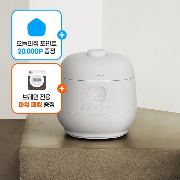 적립2만+패킹증정! 브레인 풀스텐 듀얼 10인 IH밥솥 퓨어화이트 CRH-TWS1010MW