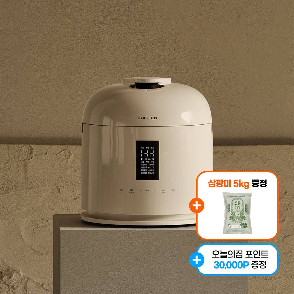 적립3만+쌀5kg! 123 10인 풀스텐 듀얼 IH밥솥 CRT-XPD1070IEGI