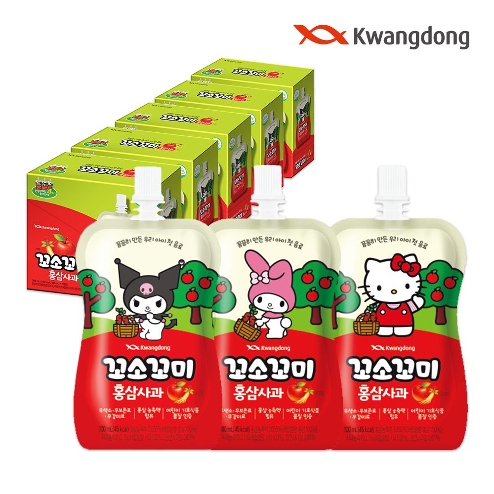 꼬소꼬미 홍삼사과 파우치 100ml*35입 어린이음료 가격 비교 꼬소꼬미 꼬소꼬미 홍삼사과 파우치 100ml*35입 어린이음료