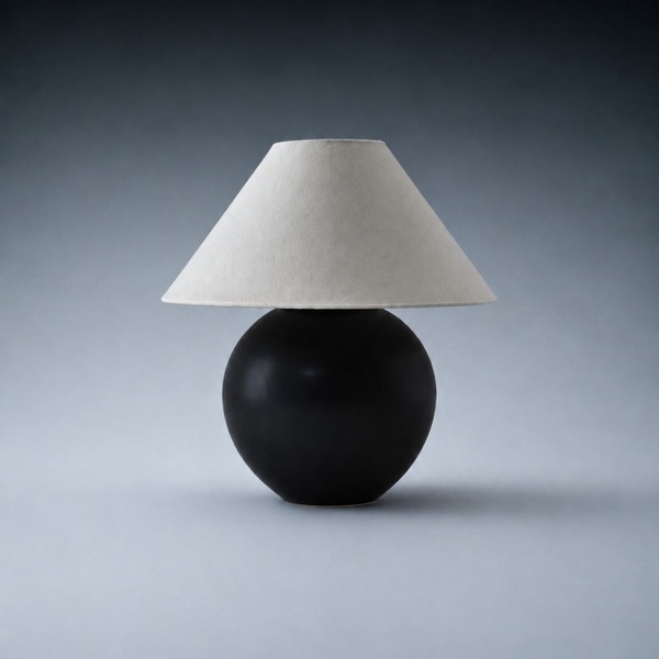 MOON JAR TABLE LAMP - deep black