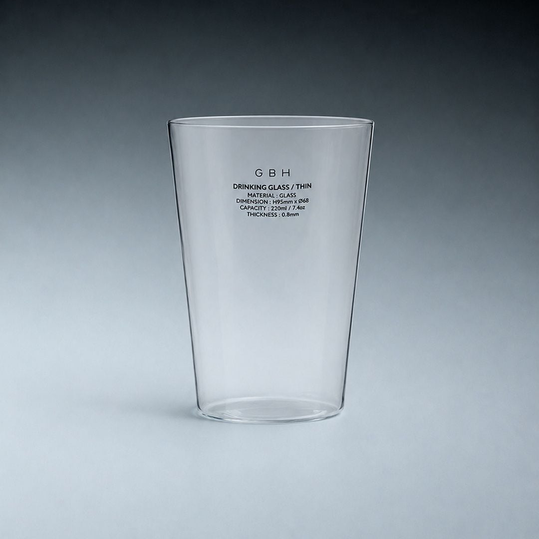 GBH DRINKING GLASS THIN 얇은 드링킹 글라스 (3 SIZES)
