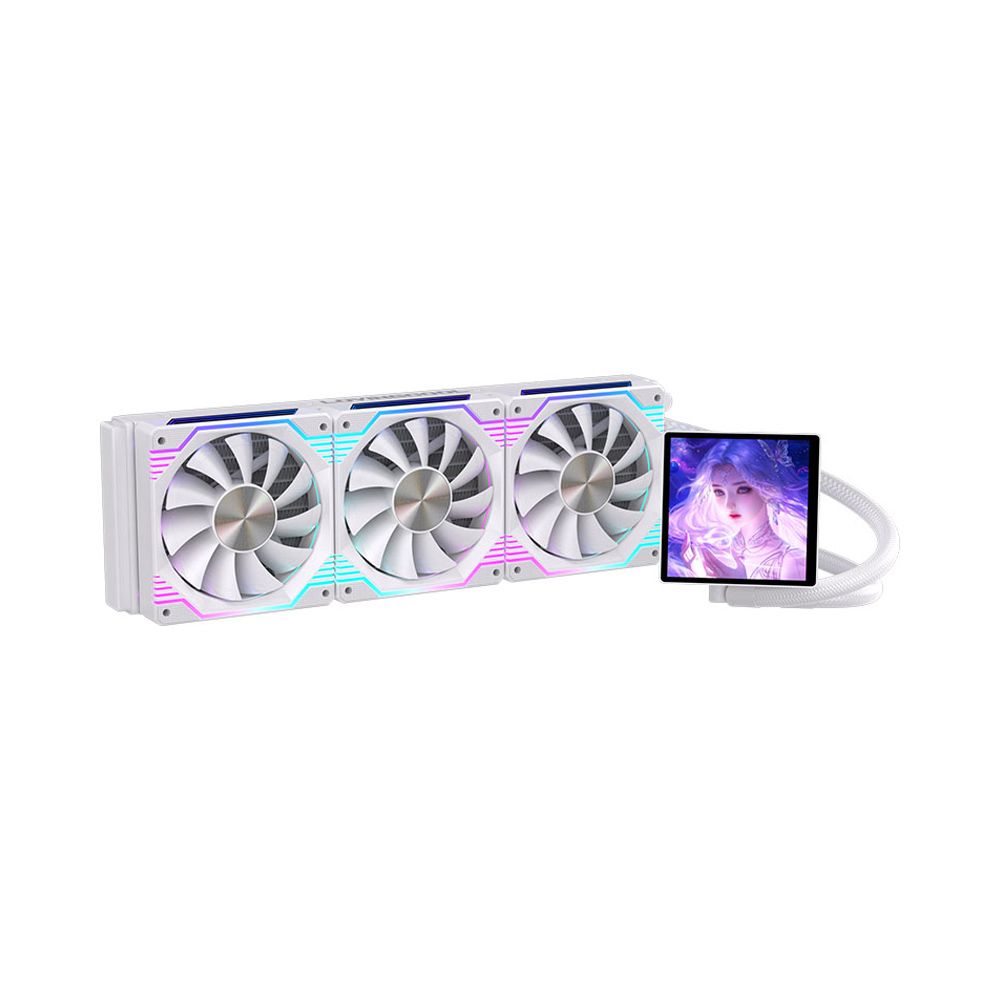 DP-360-01 ARGB 화이트 3열 LCD 디스플레이 CPU 수냉 쿨러 가격 비교 러빙쿨 DP-360-01 ARGB 화이트 3열 LCD 디스플레이 CPU 수냉 쿨러