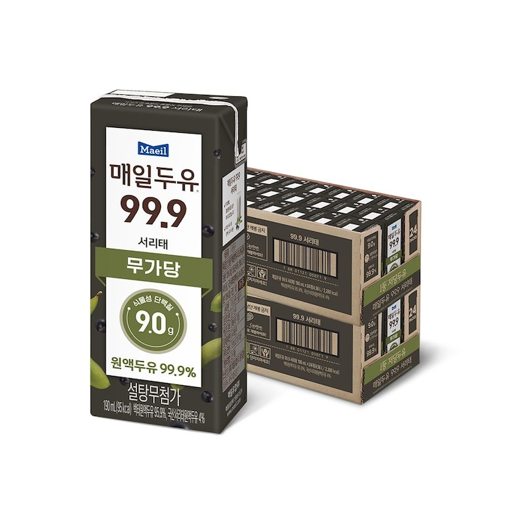 매일유업 *신제품/매일두유 99.9 서리태 190ml 48팩