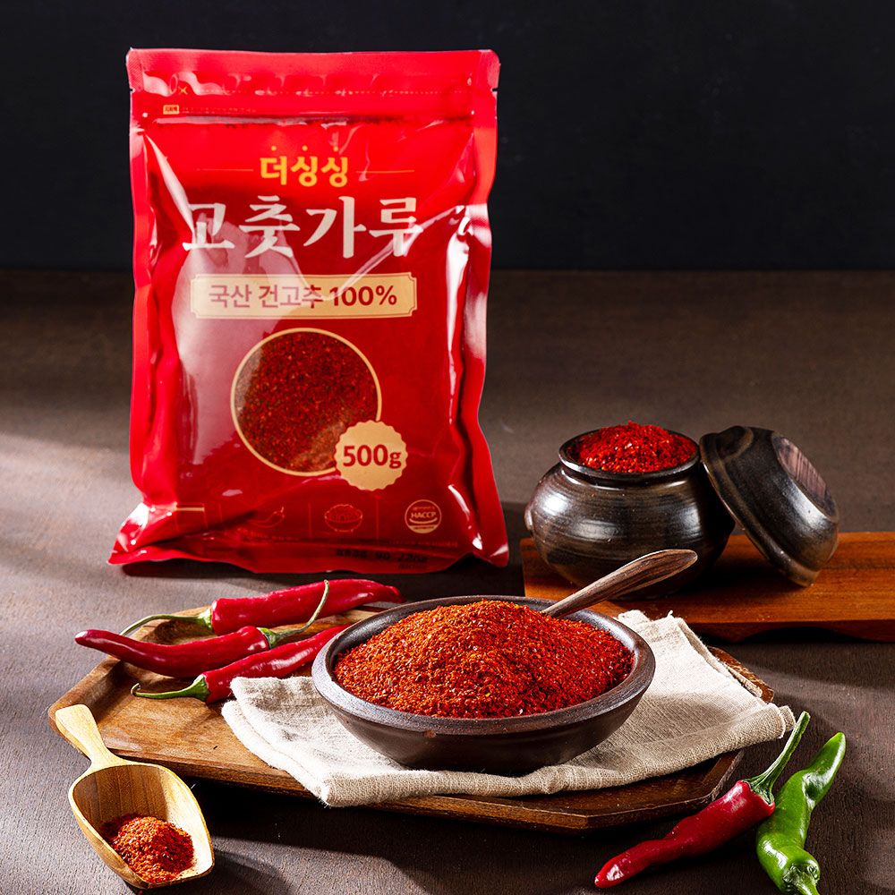 더싱싱 HACCP인증 26년 햇 국산 고춧가루 보통매운맛 1kg 2kg/100%국산건고추