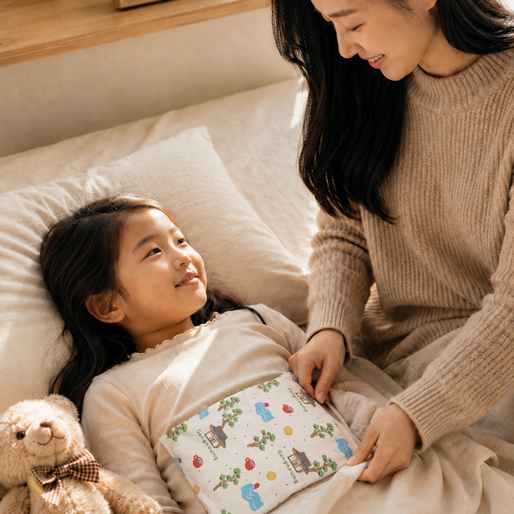 채비담 솔향담 휴대용 여행용 찜질팩