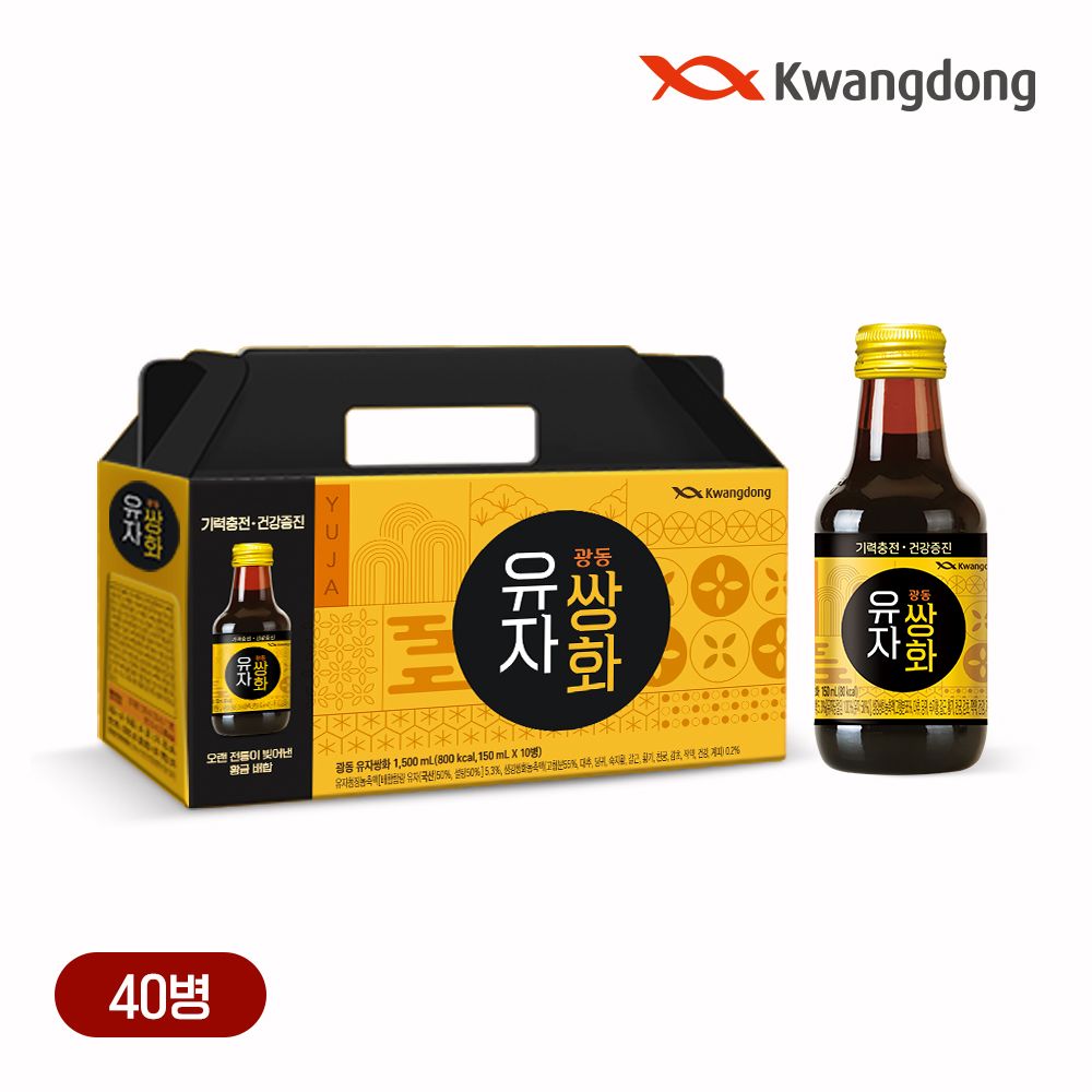 유자쌍화 병음료 150ml*40입 전통건강음료 가격 비교 광동 유자쌍화 병음료 150ml*40입 전통건강음료