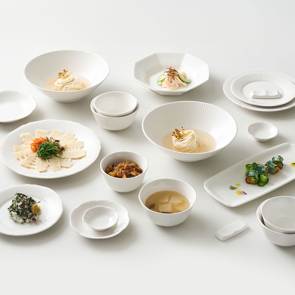 순백 국산 6인 37P 그릇세트 깔끔함의 정석! 한식기 집들이 신혼식기