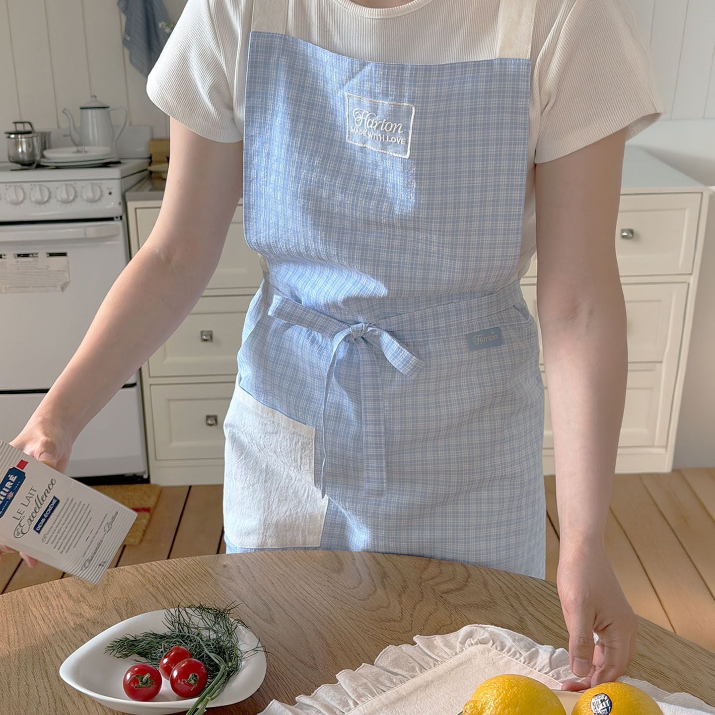 Baby Check Apron 감성앞치마 카페 신혼 집들이 선물 어린이집 공방 꽃집 가격 비교 하톤 Baby Check Apron 감성앞치마 카페 신혼 집들이 선물 어린이집 공방 꽃집