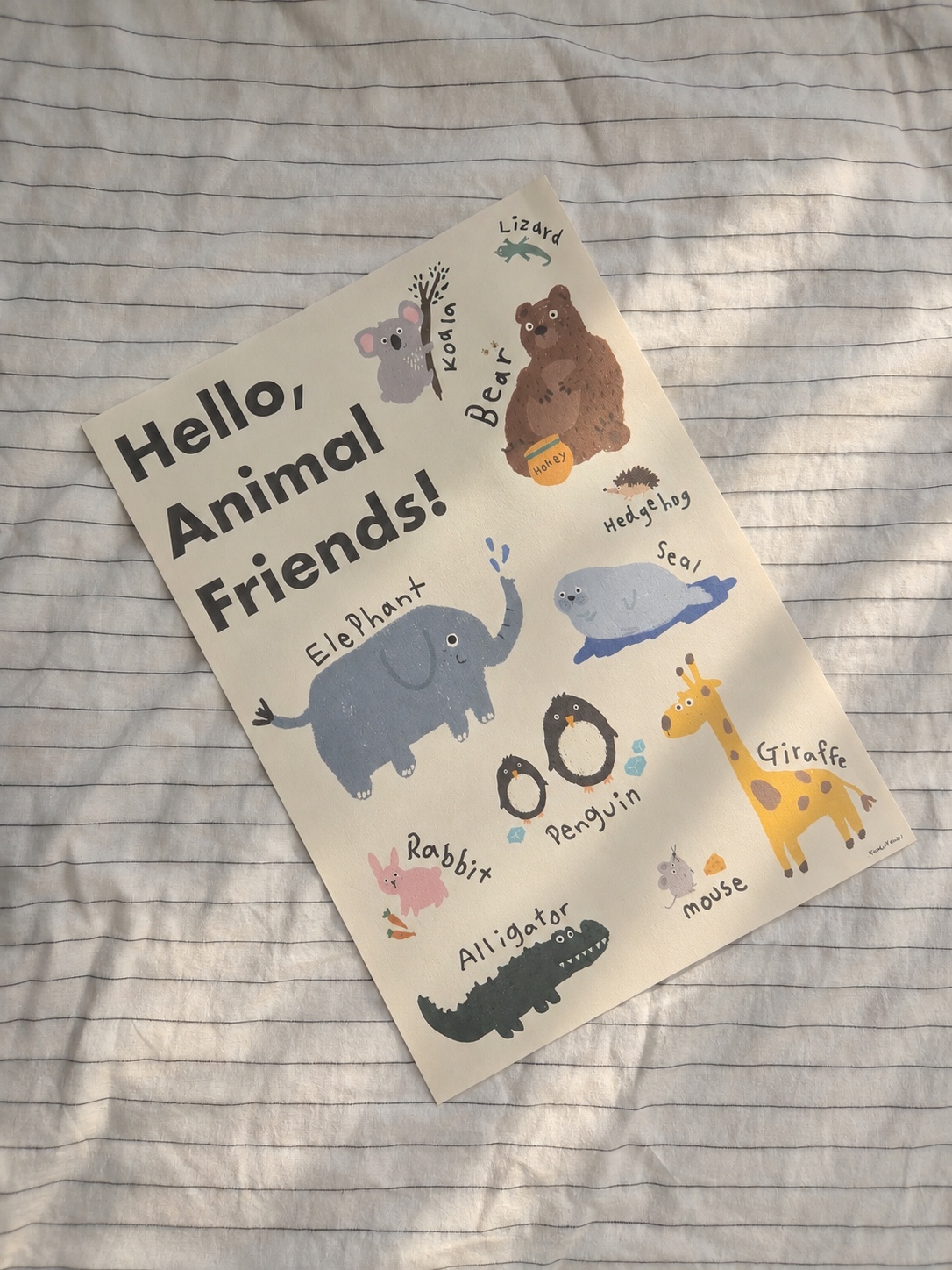 Animal friends 아이방 포스터, 동물 포스터
