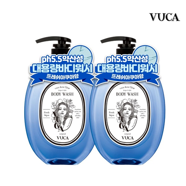 뷰카 1+1 여드름,몸드름 완화 아크네 바디워시 1050ml