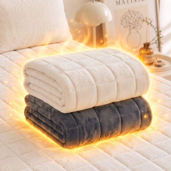 베네베딩 5도업 발열 장모 극세사 침대 누빔 패드 5size 2color