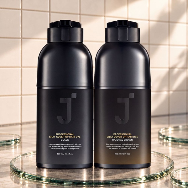제이숲 프로페셔널 커버업 새치 염색 1+1 (300ml + 300ml / 색상 4종)