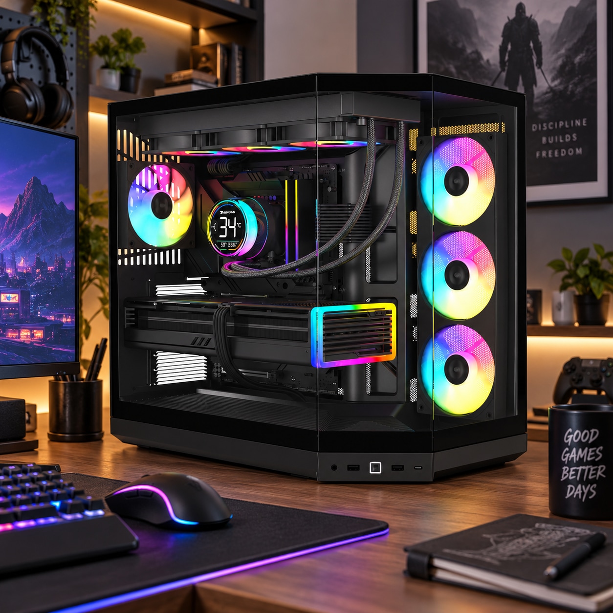 HYTE Y50 피치블랙 반본체PC (9800X3D/32GB/NON GPU) 가격 추이 서린컴퓨터 HYTE Y50 피치블랙 반본체PC (9800X3D/32GB/NON GPU) - 최저가 2,230,030원