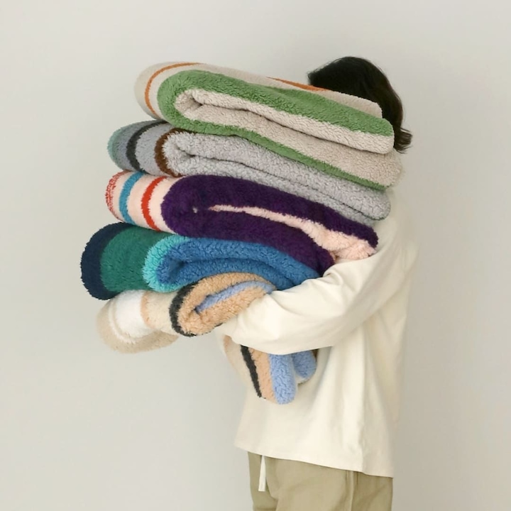 오리고 [17%쿠폰+추가10%쿠폰]26FW NEW 극세사 플리스 블랭킷 무릎 담요 3size