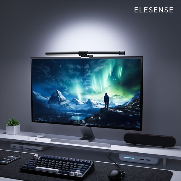 엘레센스 LED 2in1 모니터 조명 라이트바 E1132 (+후면 조명)