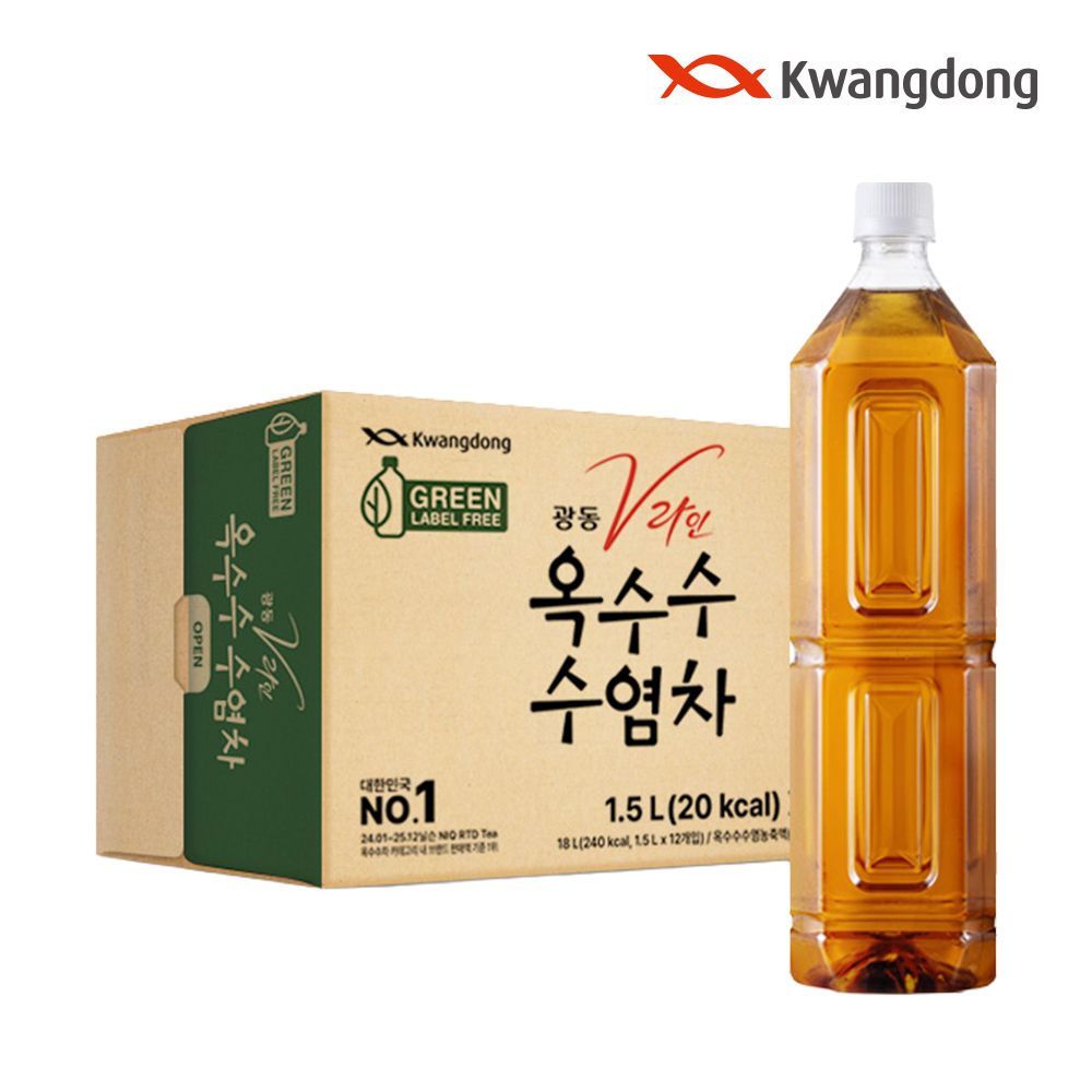 광동 V라인 옥수수수염차 무라벨 PET 1.5L*12입 차음료 가격 비교 광동 광동 V라인 옥수수수염차 무라벨 PET 1.5L*12입 차음료