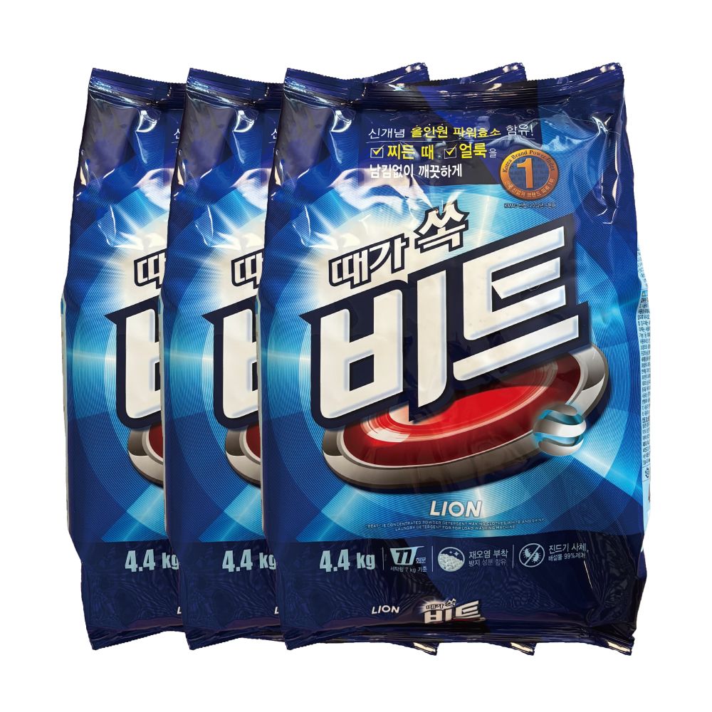 때가 쏙 비트 분말세제 리필 4.4kg x 3개 (1박스) 가격 비교 비트 때가 쏙 비트 분말세제 리필 4.4kg x 3개 (1박스)