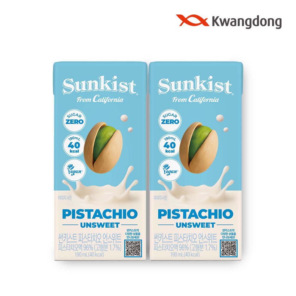 썬키스트 피스타치오 언스위트 PACK 190ml*24팩 가격 비교 썬키스트 썬키스트 피스타치오 언스위트 PACK 190ml*24팩