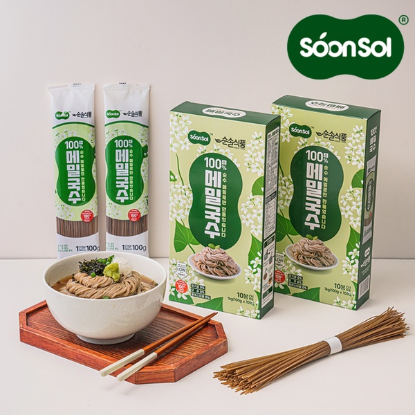 순솔 100% 순 메밀면 메밀 국수 소바 1kg