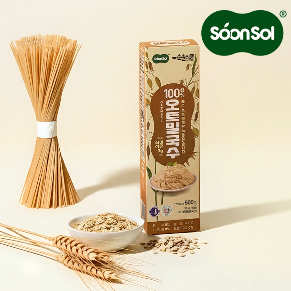 순솔 순 오트밀면 오트밀 국수 500g