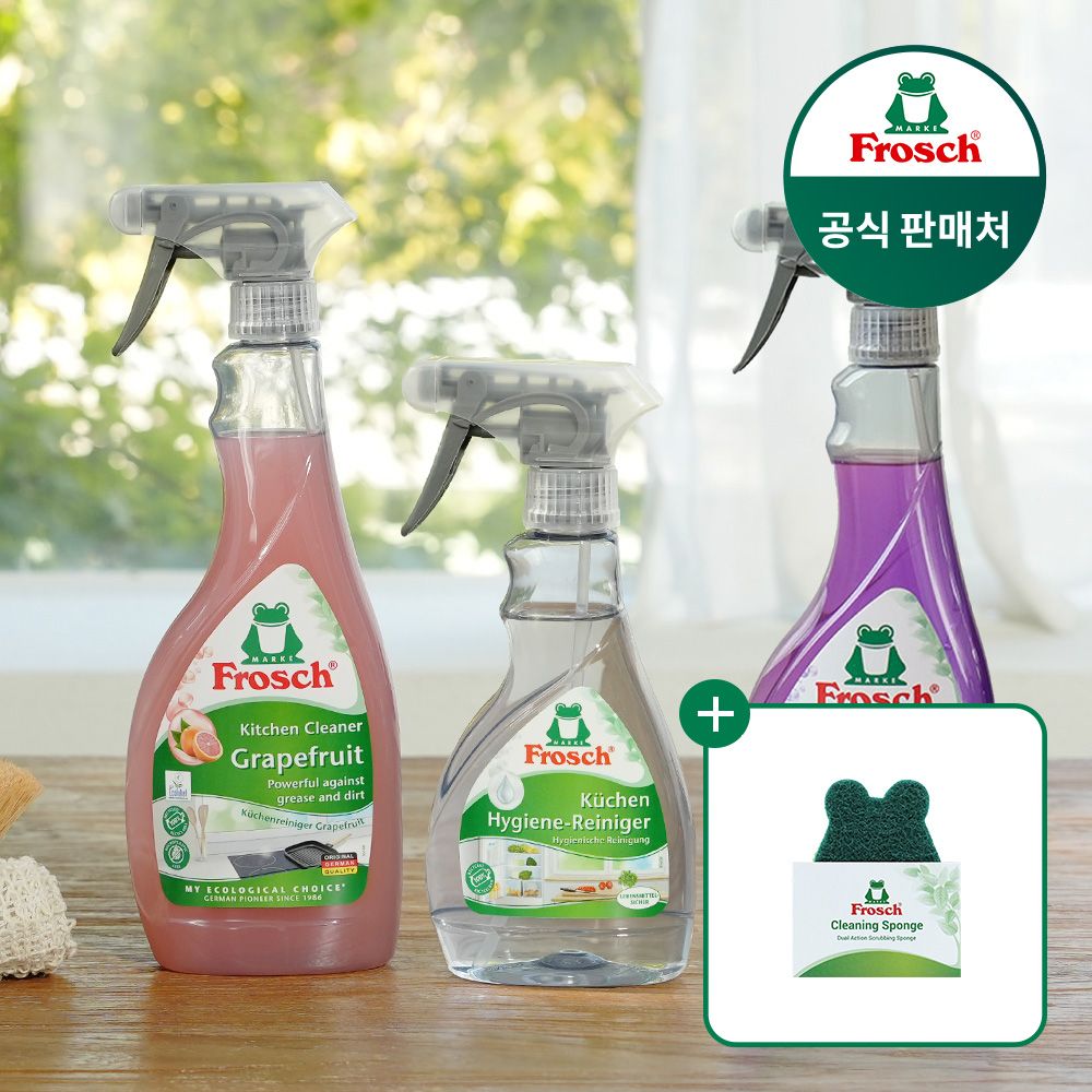 독일 다목적 청소클리너 3종세트 (라벤더 욕실+냉장고 키친+자몽 기름때) (수세미증정) 가격 비교 프로쉬 독일 다목적 청소클리너 3종세트 (라벤더 욕실+냉장고 키친+자몽 기름때) (수세미증정)