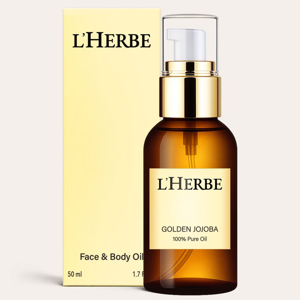 르에르베 NEW 골든 호호바오일 100% 천연 냉압착 비정제 퓨어 보습 효능 50ml