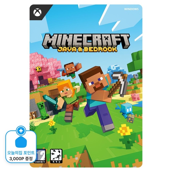 Xbox [3천p 증정] Windows 마인크래프트 자바베드락 Digital Code