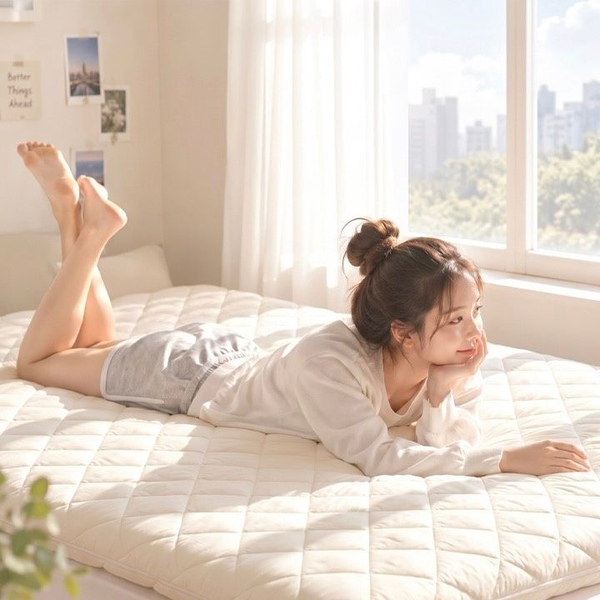둥실둥실 무소음 매트리스 침대 토퍼 8/12cm 8컬러 MS/SS/Q