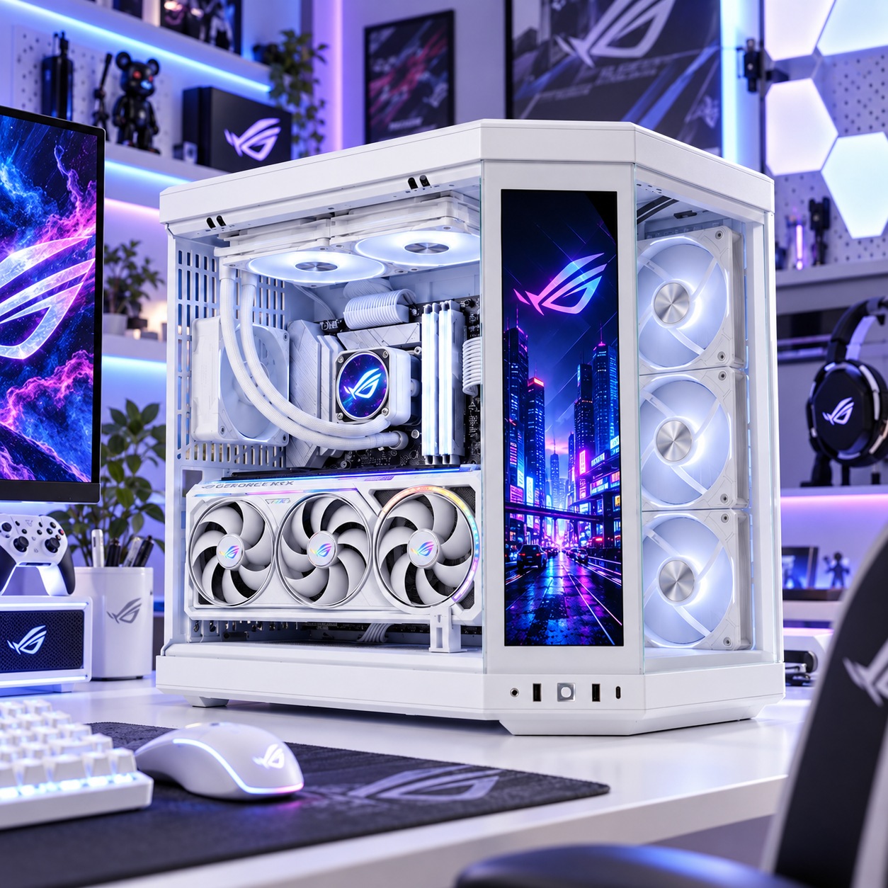 Y70 터치 인피니티 스노우화이트 감성PC (9800X3D/5080/32G) 가격 비교 서린컴퓨터 Y70 터치 인피니티 스노우화이트 감성PC (9800X3D/5080/32G)
