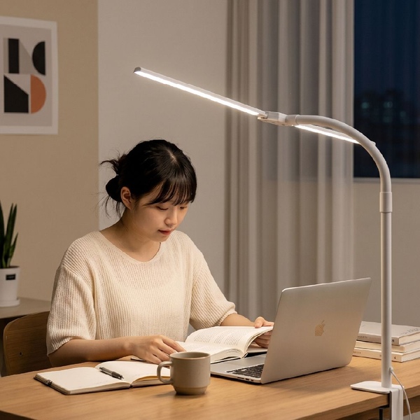 듀얼헤드 멜라토닌 LED 책상스탠드 2000A