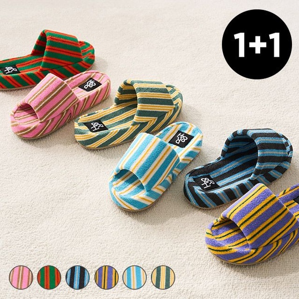 룸앤홈 사은품증정! 1+1 버터팝 아치 메모리폼 룸슈즈 남성 여성 슬리퍼 2size 6colors