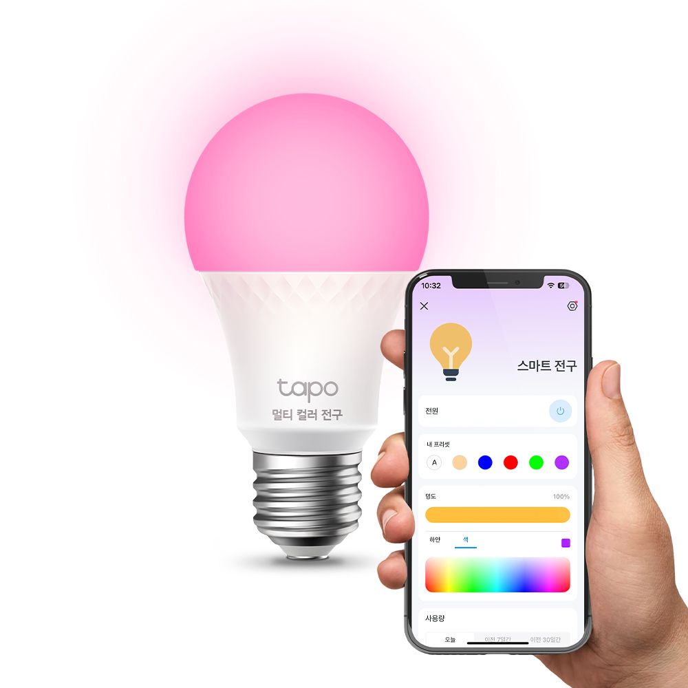 Tapo L535E 와이파이 LED 조명 조광 전구 멀티컬러 가격 비교 티피링크 Tapo L535E 와이파이 LED 조명 조광 전구 멀티컬러