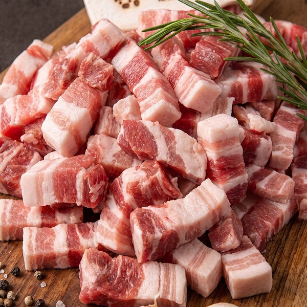 편리한 한입 삼겹살 500g x 4팩 , 소분해서 먹기 좋은 편리한