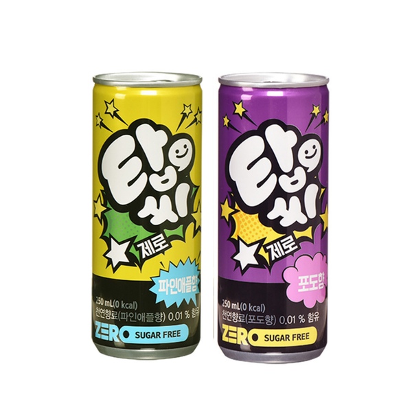 일화 탑씨 제로 250ml*30캔 3종(포도/파인애플)
