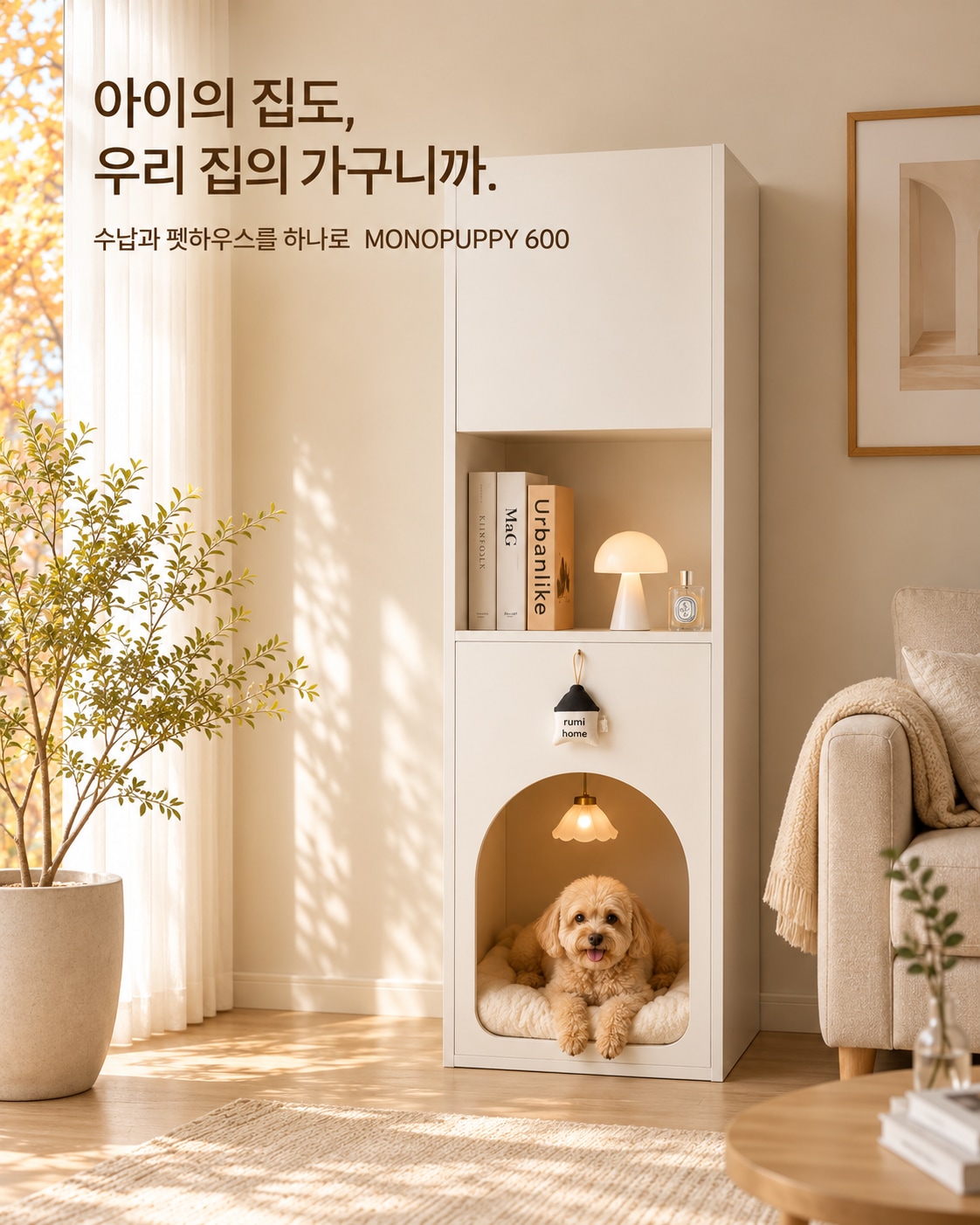 피에르홈 모노퍼피 반려견하우스 강아지집 강아지옷장 동굴집