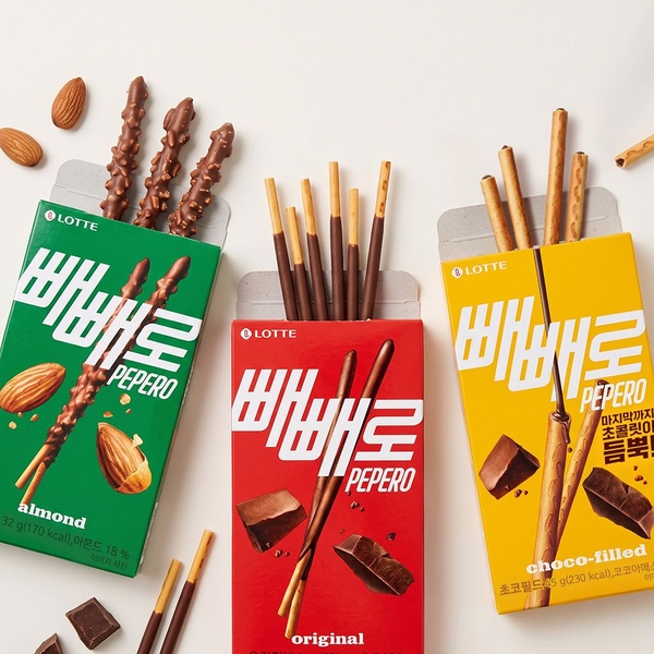 롯데웰푸드 빼빼로 3종 초코 아몬드 초코필드 40갑 골라담기
