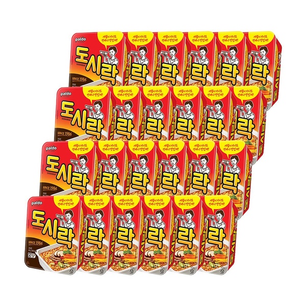 팔도 컵라면 도시락 x 24개