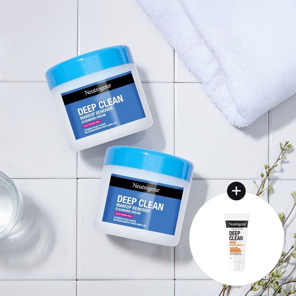 뉴트로지나 딥클린 클렌징 크림 285mlx2+(증정)아크네폼10g