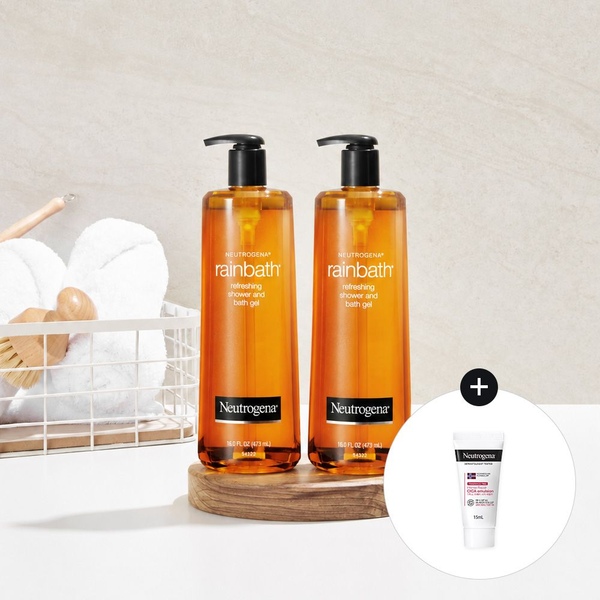 뉴트로지나 레인바스 바디워시 473mlx2+(증)N 시카 15ml
