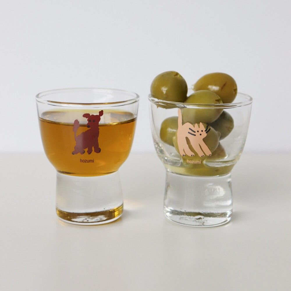 mini glass set 강아지 & 고양이 미니 글라스 세트 (2P / 선물포장) 가격 비교 호즈미 mini glass set 강아지 & 고양이 미니 글라스 세트 (2P / 선물포장)