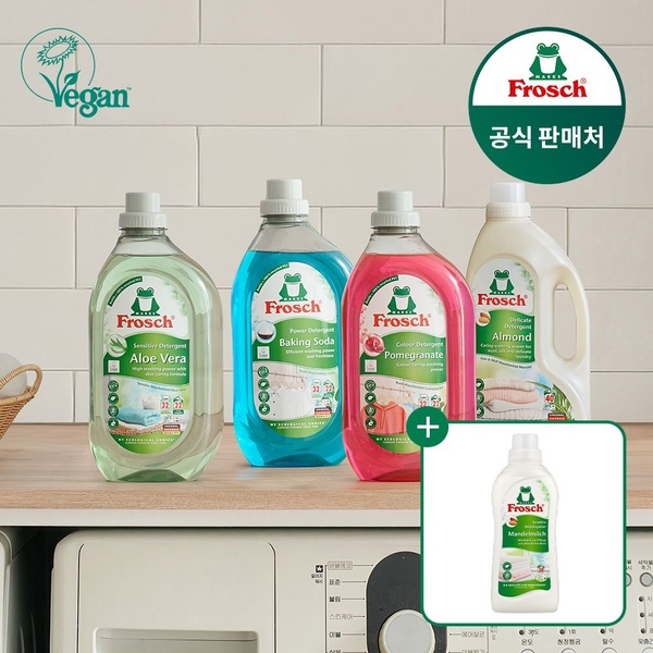 프로쉬 독일 세탁세제 1.5L 3개 (유연제 아몬드밀크 750ml 본품 증정)