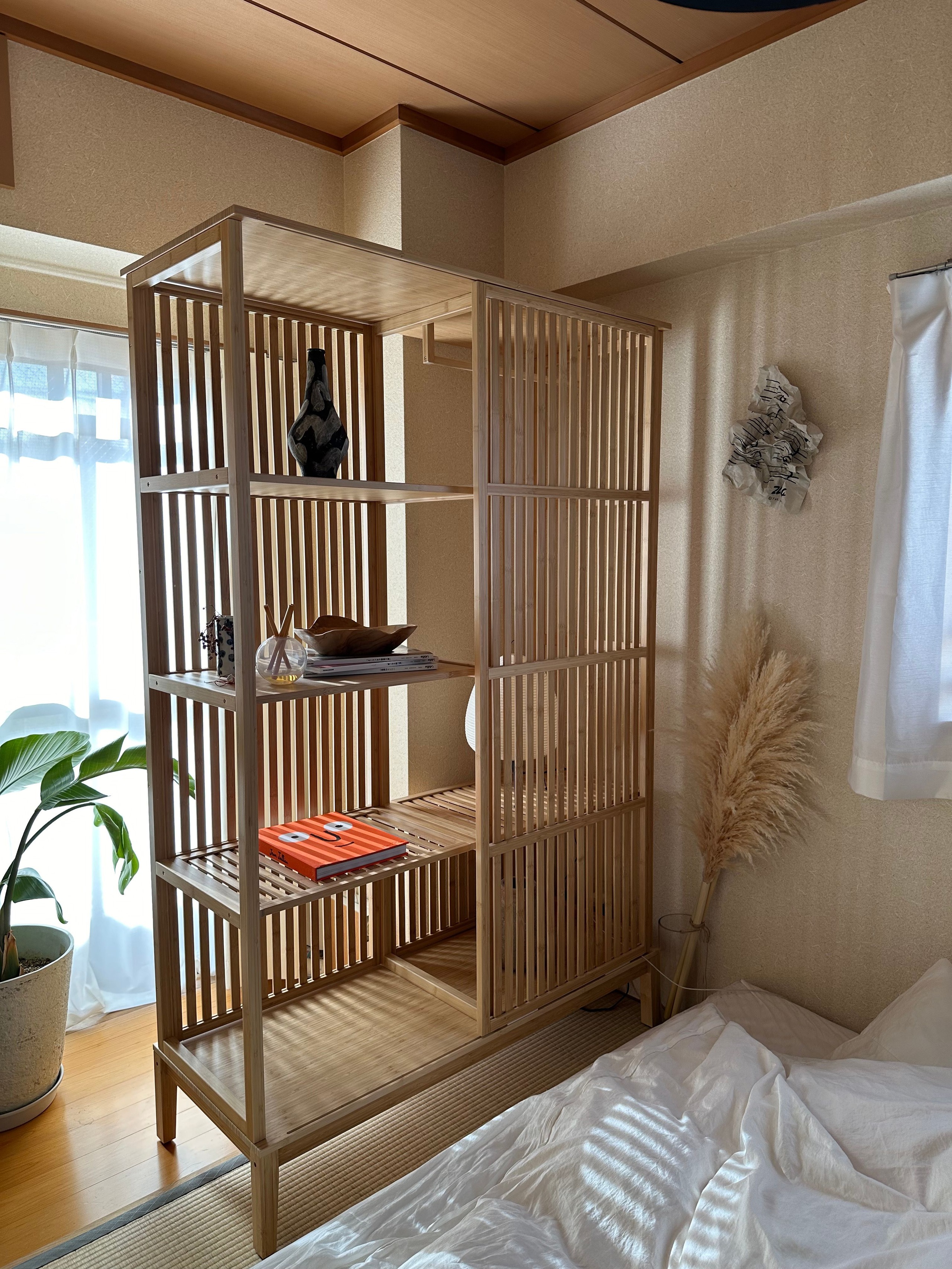 IKEA NORDKISA ノールドシーサ オープンワードローブ 引き戸付き