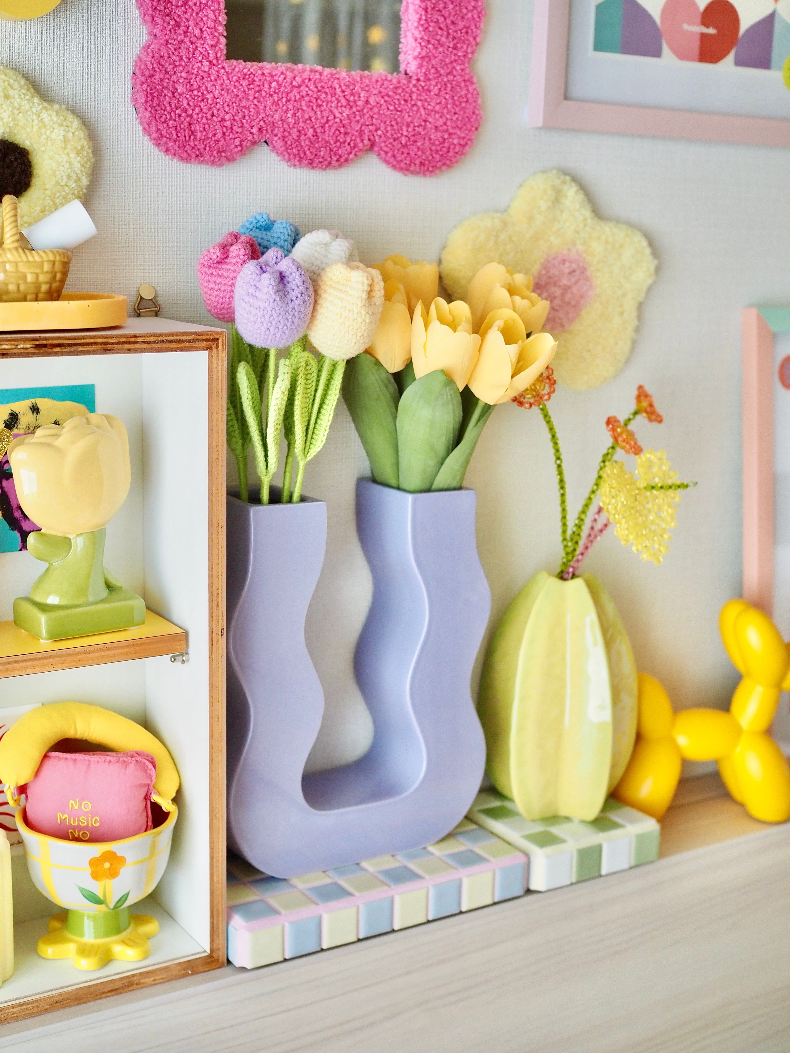 ROBINS うねうね パープル U字型フラワーベース | 花瓶・鉢カバー | Ohouse