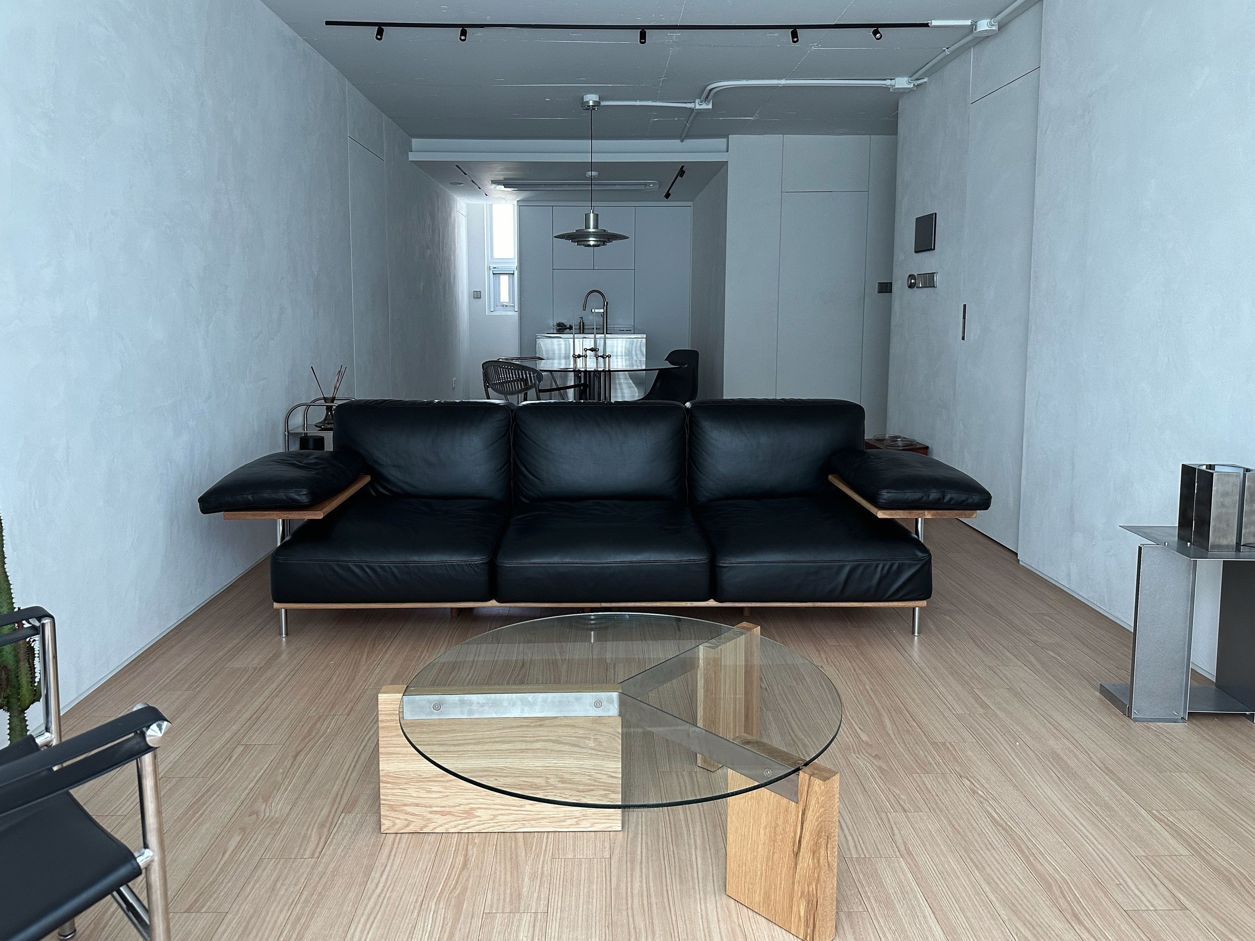 MMK XYZ サイドテーブル アルミニウム シルバー スチール 奥行き 34cm