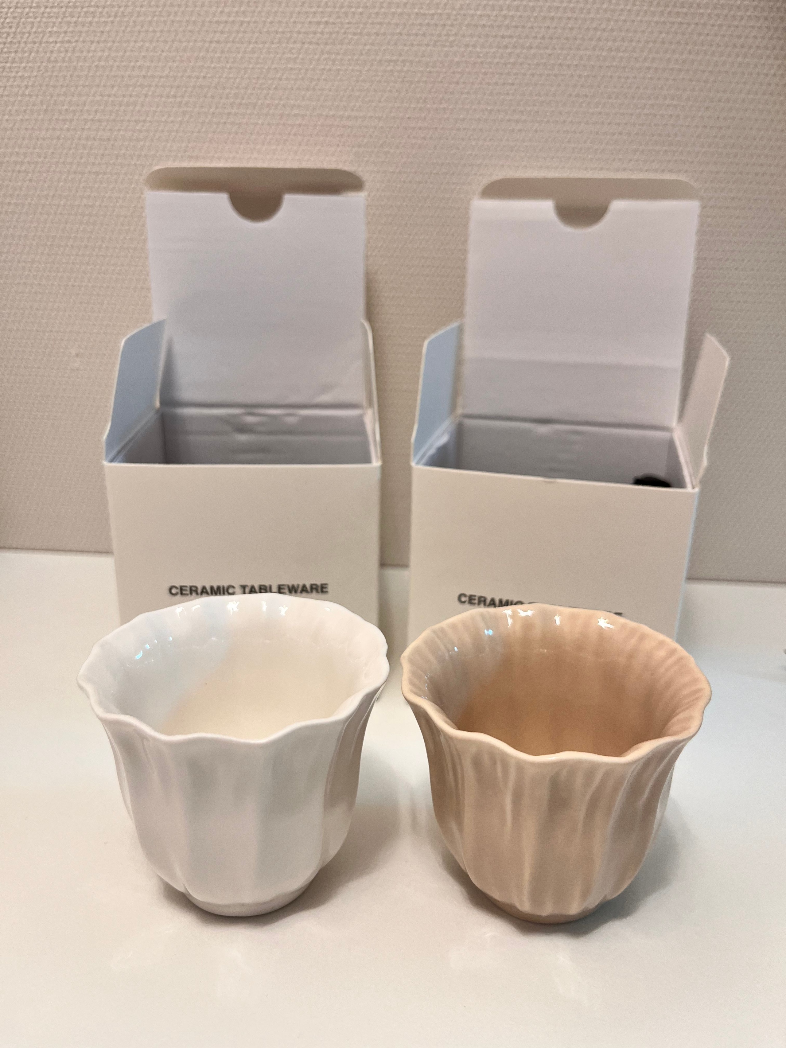 Pleats Ceramic Mini Cup Set (2-Piece) user photo